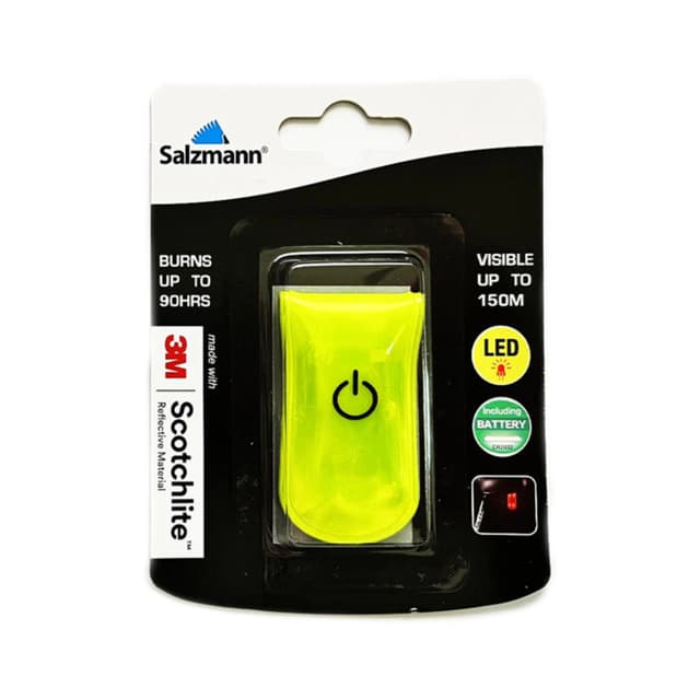 Salzmann Clip LED magnético, clip reflectante y práctico, fabricado con Scotchlite 3M