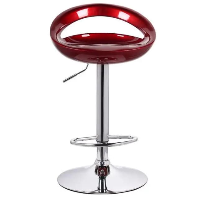 Silla giratoria de Bar alta ajustable, asiento nórdico moderno, elevador de escritorio frontal con taburete alto, respaldo de moda, silla de Bar con patas de Metal de estilo nordic,sillas de comedor PVC