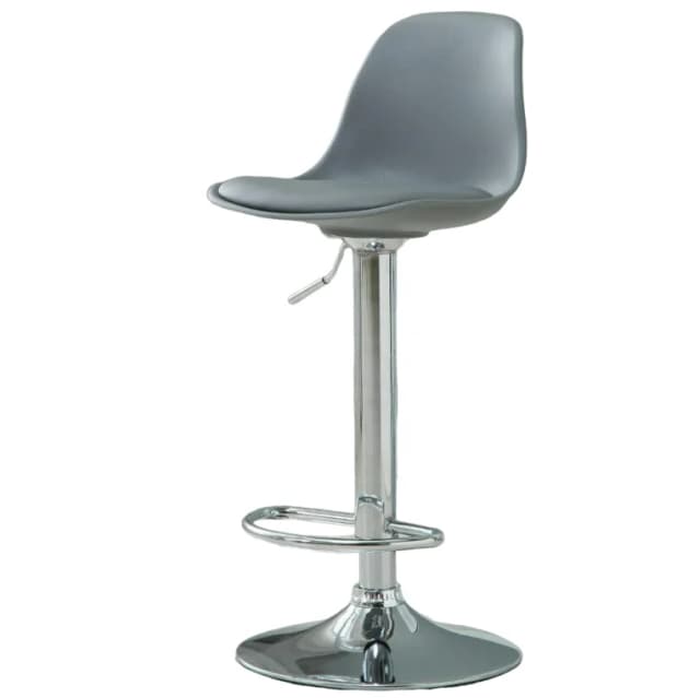 Silla giratoria de Bar alta ajustable, asiento nórdico moderno, elevador de escritorio frontal con taburete alto, respaldo de moda, silla de Bar con patas de Metal de estilo nordic,sillas de comedor