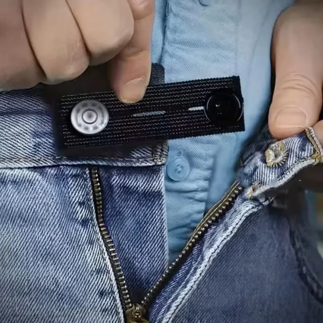 Cinturón extensor de pantalón Unisex, banda para la cintura, pantalones ajustados, faldas vaqueros, ganchos de botón de maternidad, suministros de costura DIY, 5 uds.
