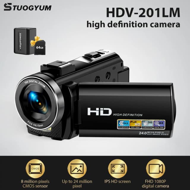 Cámara fotográfica Digital con pantalla giratoria de 3,0 pulgadas, cámara fotográfica profesional, vídeo Hd, cámaras para niños para el hogar