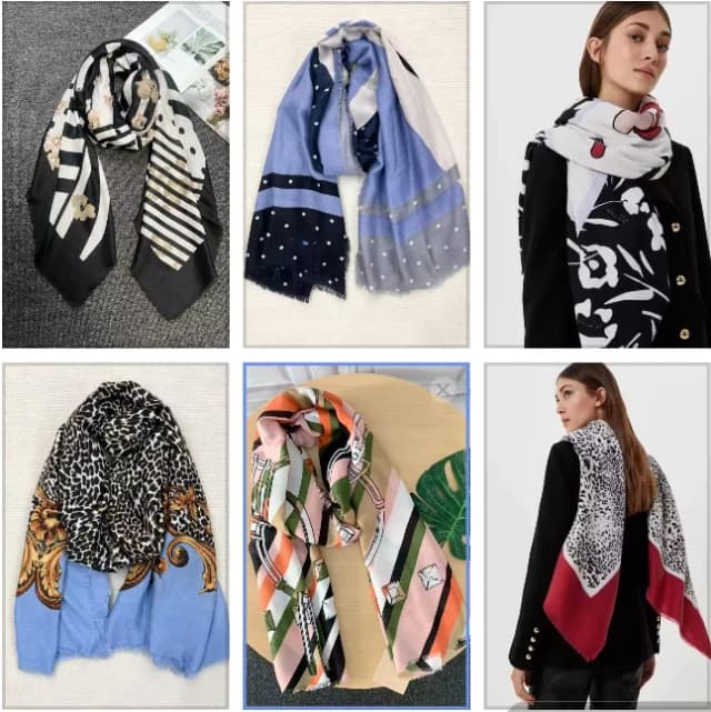 Moda italiana de primavera y otoño y regalos decorativos versátiles, chales y bufandas de playa.