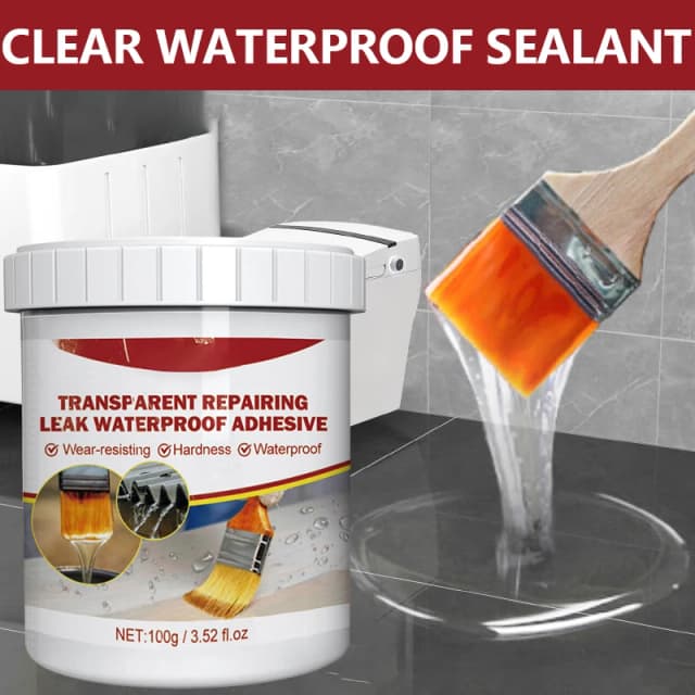 Sellador impermeable transparente multisuperficie, revestimiento a prueba de fugas para suelos de baño RV y proyectos de renovación, 1/2/3 Uds.