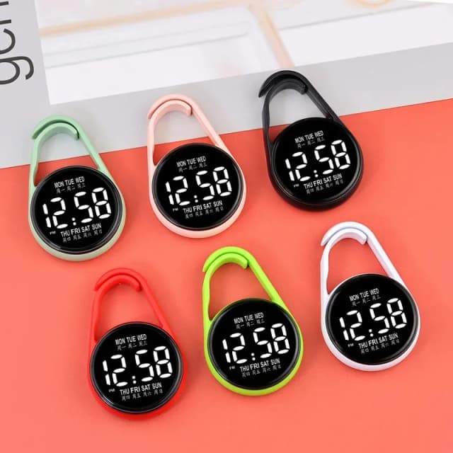 Reloj colgante electrónico LED, luz nocturna, reloj colgante electrónico digital, reloj de bolsillo