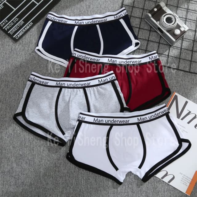 Pantalones cortos deportivos de boxeo para hombre, ropa interior S M L XL, transpirables, deportivos, ropa interior para hombre, Boxers cómodos