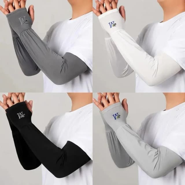 Manga de hielo protector solar para hombre, guantes de protección solar de verano, sueltos, transpirables, talla grande, manga de hielo, pesca y conducción