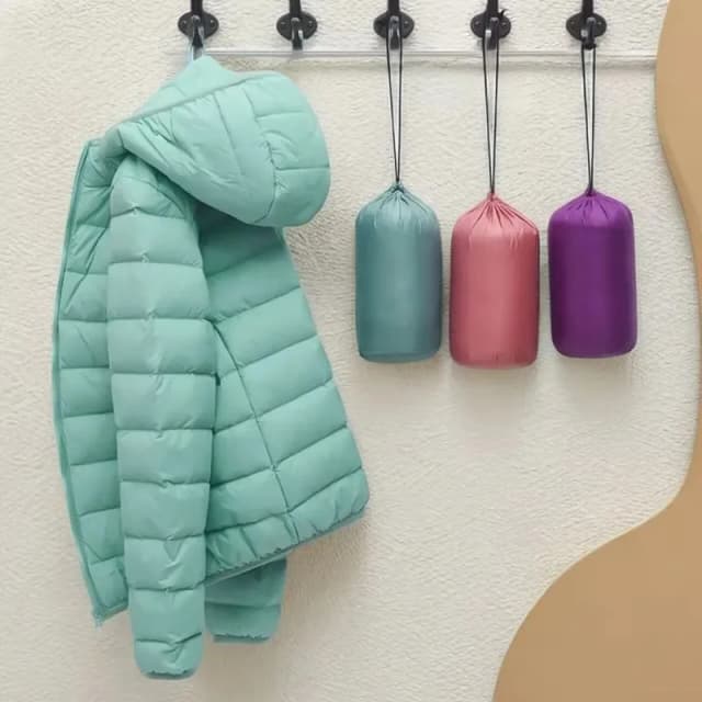 Chaqueta de plumón corta para mujer, Parkas nuevas con cuello levantado, Abrigo acolchado de algodón cálido con capucha, abrigo de talla grande, Tops para mujer