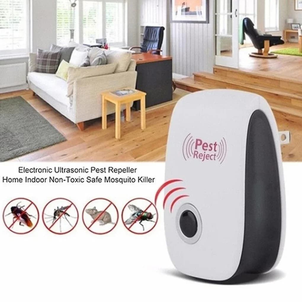 Repelente ultrasónico de plagas para ratones, cucarachas, repelente portátil de mosquitos y insectos para el hogar, dormitorio, sala de estar, exterminato de plagas de verano