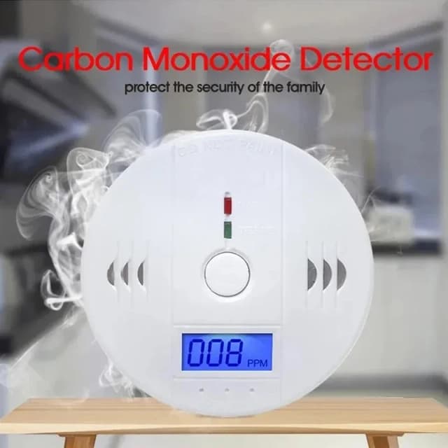 Alarma de monóxido de carbono, alarma de humo, Detector de Co, pantalla LCD, alarma inalámbrica para el hogar, Detector de fugas de Gas tóxico, alarma de sonido de fuego