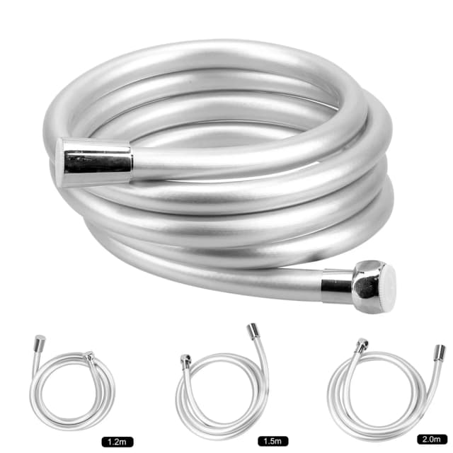 Manguera de cabezal de ducha de mano de PVC, tubo de agua Universal Flexible antivibración a prueba de explosiones, tubo de extensión de manguera para grifo de baño