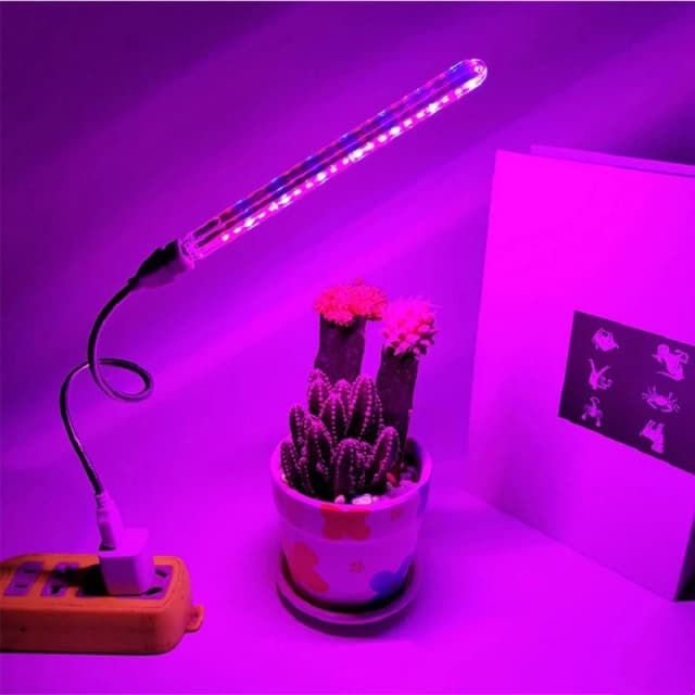 Luz LED de cultivo de 5V, lámpara de espectro completo para plantas con manguera Flexible, lámpara Phyto USB para invernadero interior, luz hidropónica para plántulas de flores