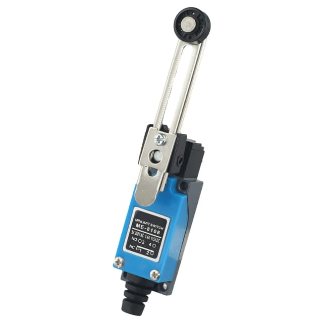 Interruptor de viaje a prueba de agua IP65, interruptor de Sensor de límite de ME-8108, interruptor de límite, brazo de palanca de rodillo ajustable giratorio, interruptor de viaje 1NO1NC