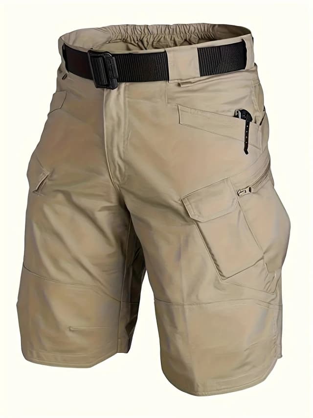 Pantalones cortos tácticos con múltiples bolsillos para hombre, pantalones cortos de carga impermeables duraderos informales para senderismo al aire libre, Trekking