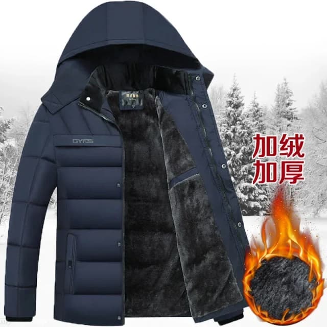 Chaqueta de invierno para hombre, Parkas impermeables gruesas y cálidas de felpa con capucha de alta calidad, abrigos de invierno informales sueltos para hombre, ropa para hombre 5XL