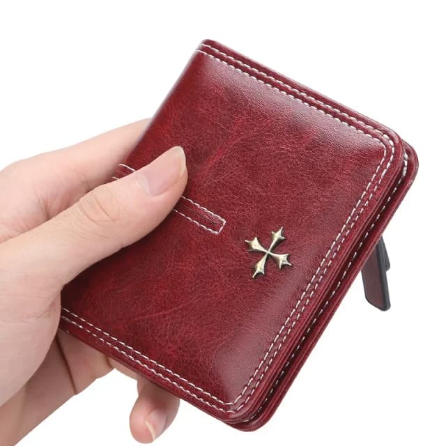 Mini billeteras para mujer con grabado de nombre gratis, billeteras pequeñas a la moda con cremallera de cuero PU de calidad, tarjetero, novedad de 2023