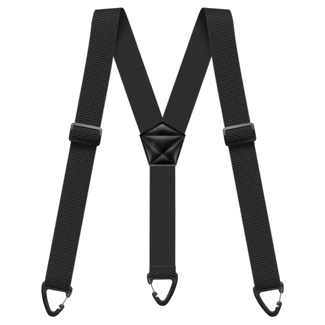 Tirantes ocultos para hombres, trabajo resistente debajo de la ropa con tirantes en la espalda en Y, 1,5 pulgadas con 3 bucles a presión