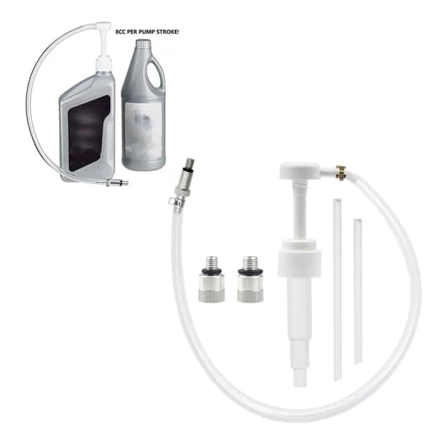 Bomba de aceite de engranaje de unidad inferior con adaptadores de 3/8 pulgadas, 8mm, 10mm, aceite Universal para botellas de cuartos de galón estándar, motores fuerabordas Mariner