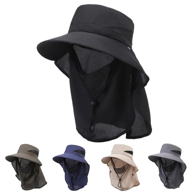 Sombrero de pescador para hombre, sombrilla de Montañismo al aire libre, ala grande, transpirable, protector solar, pesca, verano, nuevo