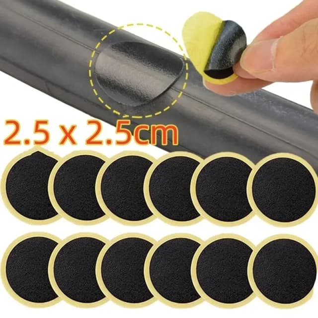 Kit de reparación rápida de parches para neumáticos de bicicleta sin pegamento, duradero, fácil de usar, 10/20/30/50 Uds.