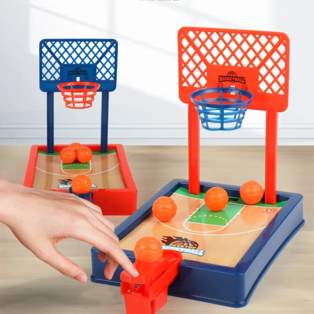 Juego de mesa de escritorio, aro de baloncesto, juego de tiro con los dedos, Mini máquina, mesa de fiesta, deporte interactivo, 2 jugadores, juegos, pelota de juguete