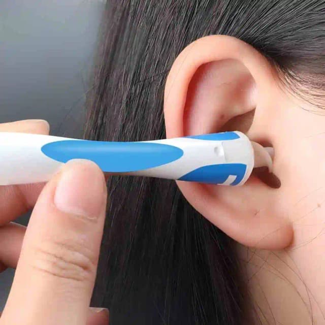 Herramienta para quitar cera de los oídos, limpiador de oídos con silicona suave, 16 puntas de repuesto, simplemente para agarrar el extracto del cerumen