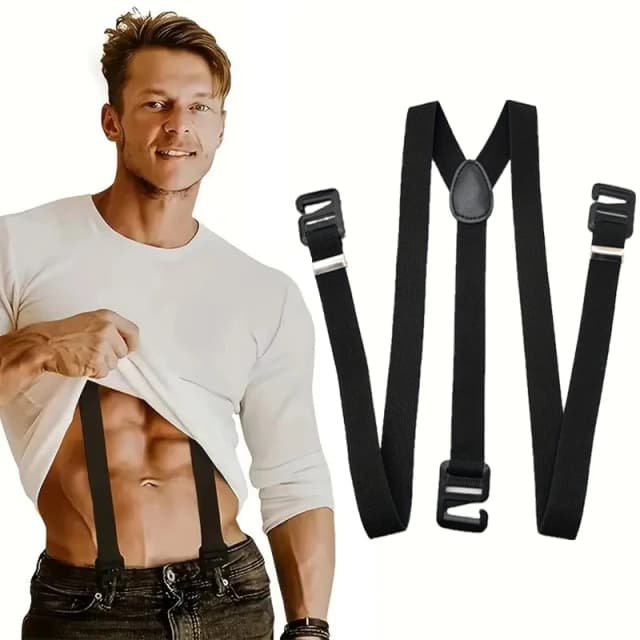 Tirantes para hombre de 2,5 cm de ancho, nuevos tirantes creativos con 3 ganchos, pantalones para hombre, tirantes informales para pantalones para hombre, tirantes ajustables a la moda
