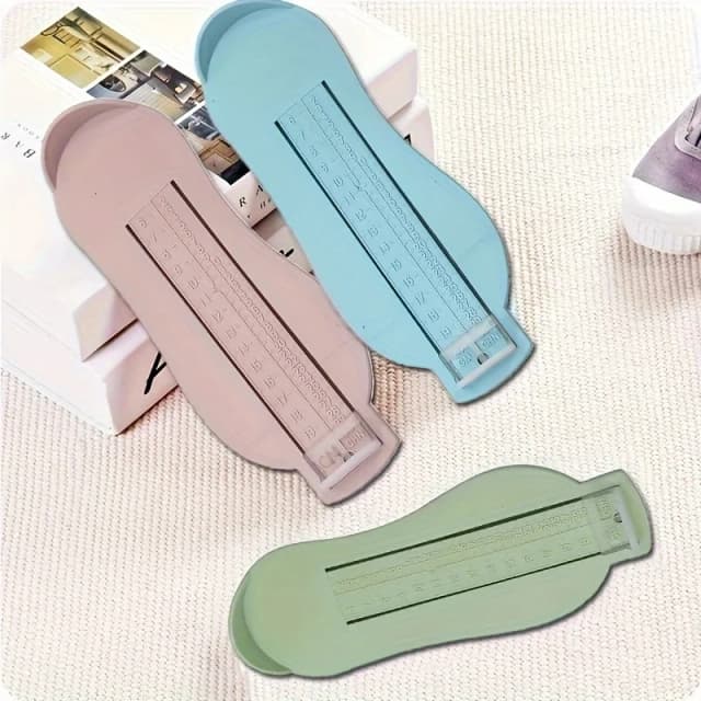 Regla de pie para bebé, dispositivo de medición de longitud del pie para niños, calculadora de zapatos para niños, accesorios para zapatos infantiles, herramientas de calibre, 1 ud.