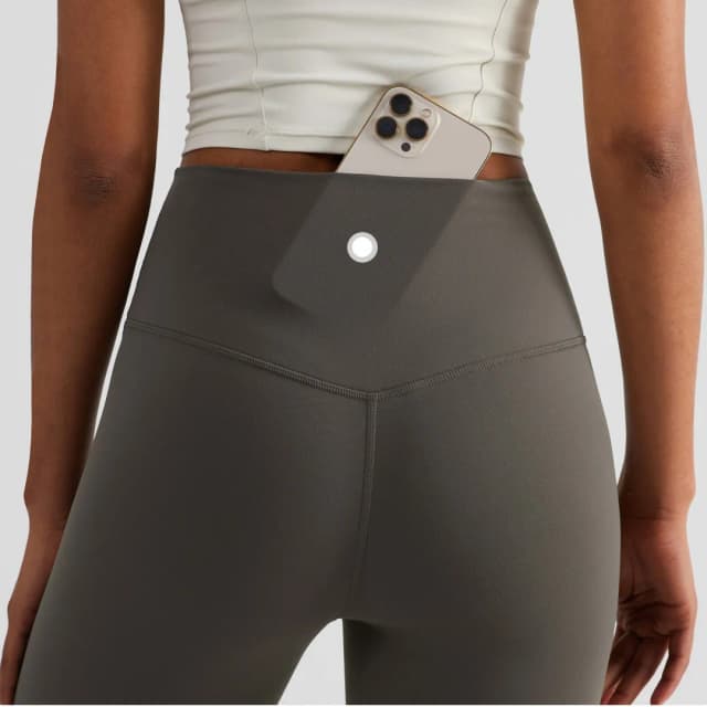 Legging de Yoga de cintura alta con bolsillo trasero de Color sólido, pantalones cortos deportivos para mujer, gimnasio atlético de mantequilla, entrenamiento integral para correr