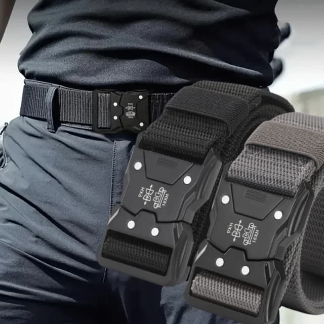 Nuevo 1 Uds. Cinturones tácticos versátiles para hombres, diseño duradero y ajustable, para caza al aire libre y entusiastas de los deportes, cinturón para hombres