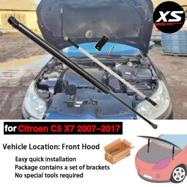 1 unidad de puntal de capó para Citroen C5 X7 Tourer 2007-2017 soporte de elevación modificado amortiguador de resorte de Gas amortiguador de varilla de apoyo pilar