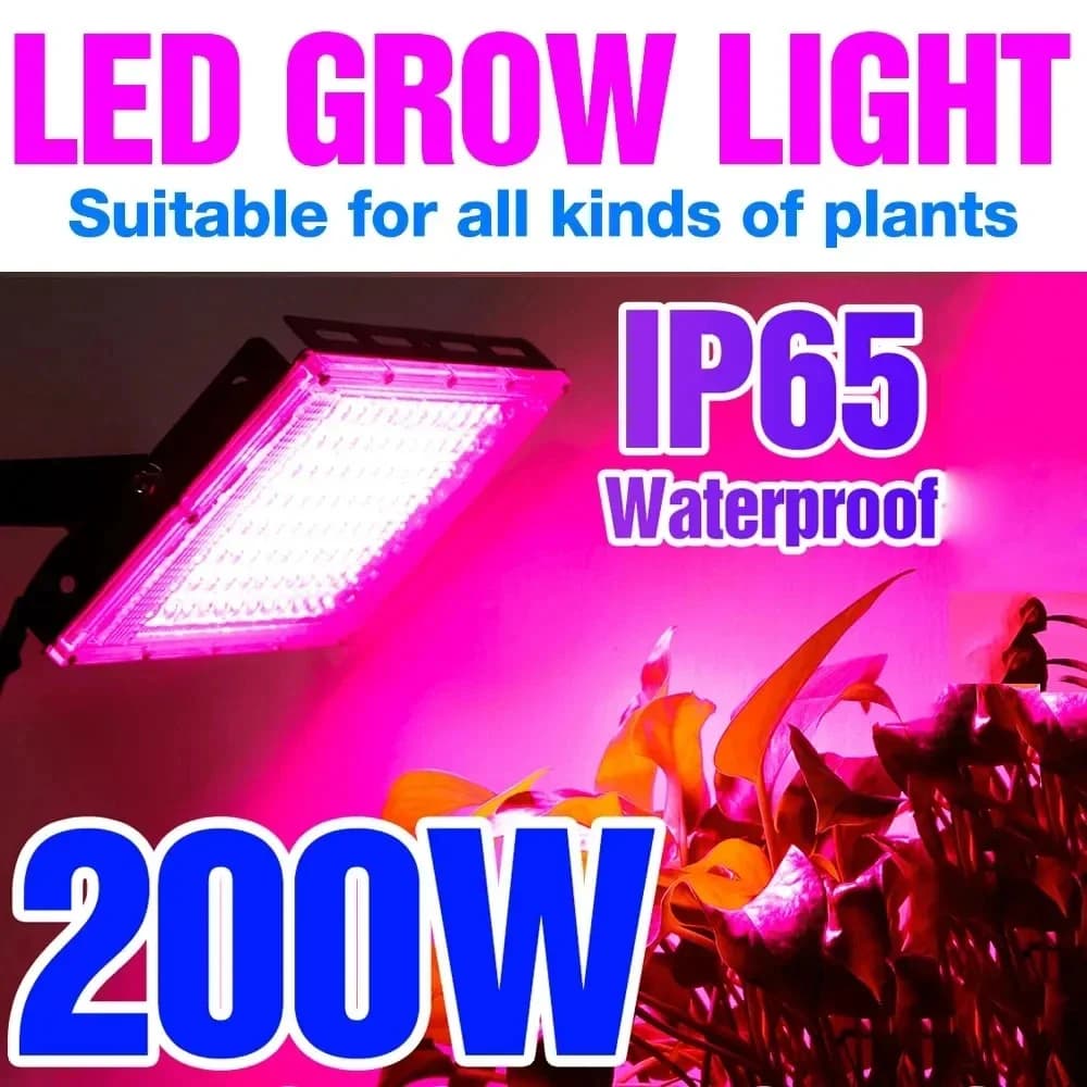 Phytolamp para plantas, lámpara Led de espectro completo, luz de cultivo de 50W, 100W, 200W, 300W, focos de cultivo, accesorios de cultivo, lámpara Uv para interiores