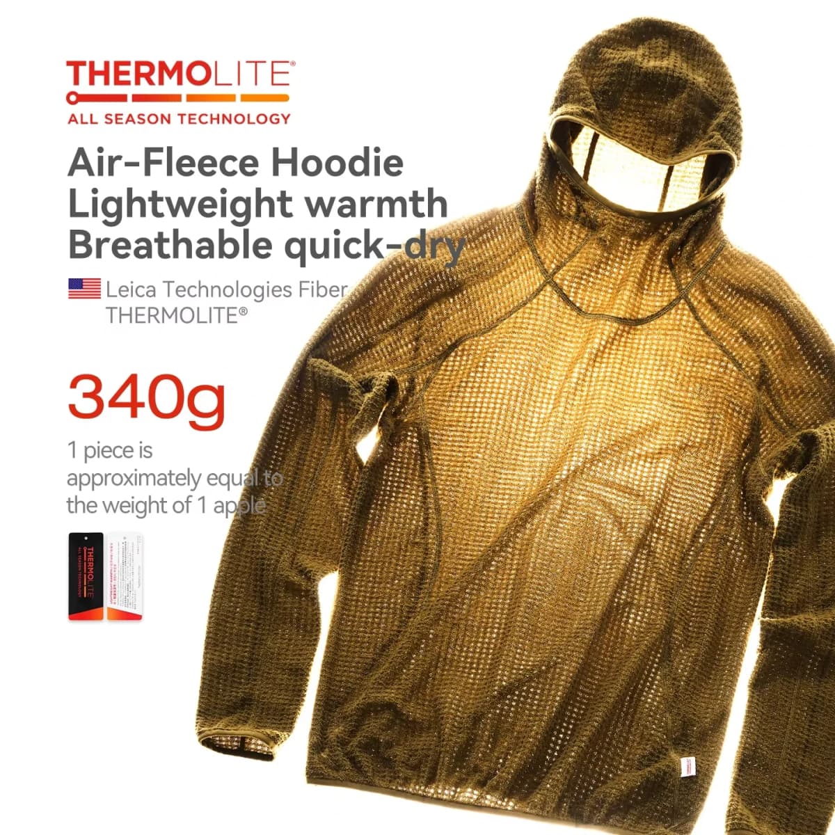 Thermolite®   Sudadera con capucha: 2025 Sudadera con capucha liviana y cálida de invierno Sudadera con capucha gruesa de color