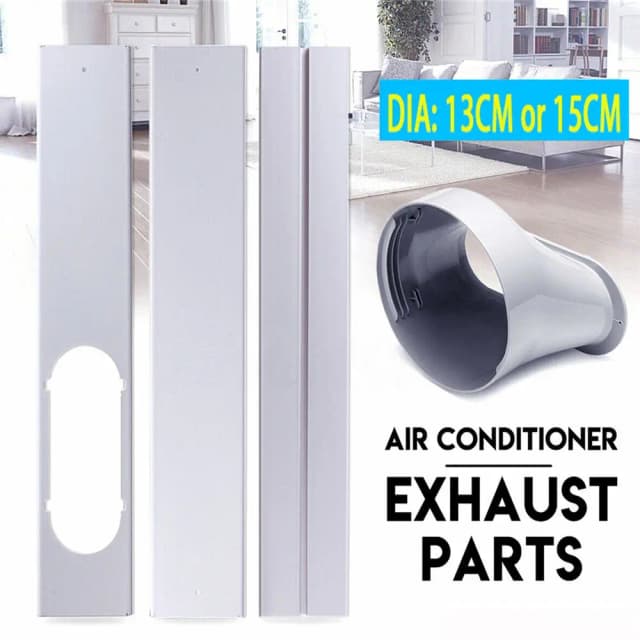 Kit de ventana portátil de 1/2 piezas, placa deslizante, adaptador ajustable, protector de viento, Conector de tubo de manguera de escape, accesorios de aire acondicionado