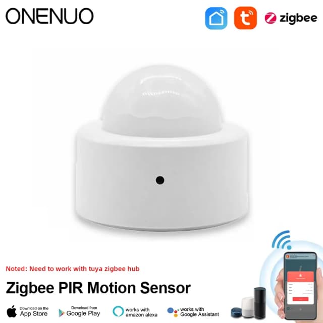 Tuya Zigbee Mini Detector de Movimiento PIR Inteligente Sensor Infrarrojo Cuerpo Humano Anti Robo Tuya App Control Remoto Smart Life