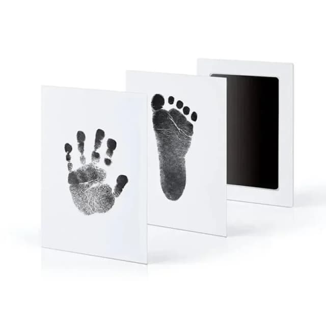 Kit de huellas de manos para bebés no tóxicos: captura de huellas y huellas de manos para recién nacidos, perfecto para recuerdos y regalos de bebés, huellas de manos para bebés