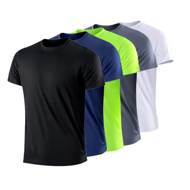 Camiseta de manga corta cómoda y transpirable de alta calidad para hombre, transpirable, de secado rápido, para correr, deportes, fitness, camisetas informales ligeras para gimnasio