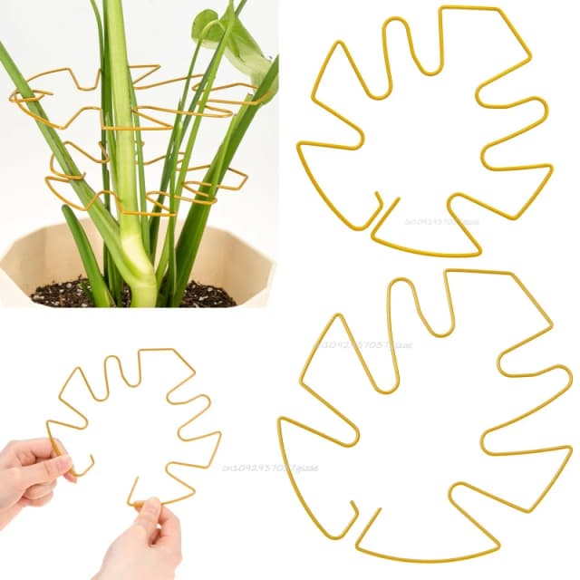 Soportes para Plantas, Soporte Metálico Ajustable para Plantas, Soporte para Tallos Trepadores, Estabilizador, Accesorios de Jardín, Estacas de Jardín