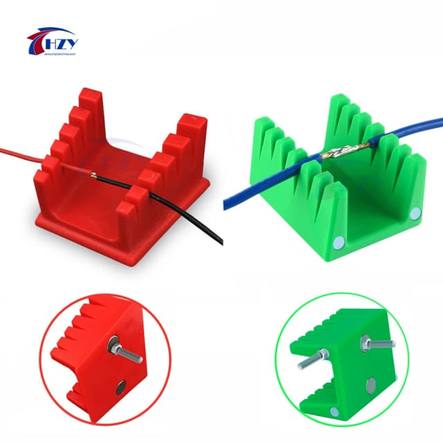 HZY-soporte de fijación de alambre de soldadura, abrazadera de mesa de soldadura roja/verde para soldadura de placa base ABS, herramienta de reparación de soldadura
