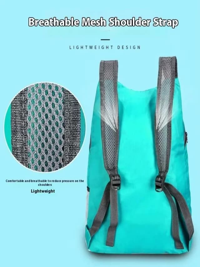 Mochila plegable ultraligera e impermeable - Bolsa de viaje portátil de gran volumen, mochila ligera para deportes al aire libre para hombres y mujeres