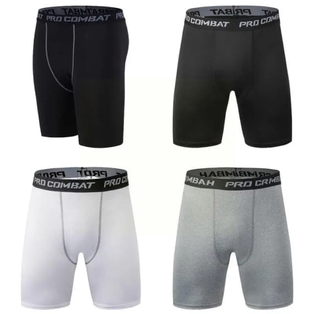 Leggings Deportivos para Hombre, Pantalones de Compresión Elásticos de Secado Rápido, Tallas Grandes, para Fitness, Running, Entrenamiento