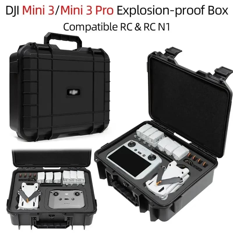 Para DJI Mini 3 funda a prueba de explosiones Mini 3 Pro bolsa portátil caja impermeable carcasa dura accesorios de gran capacidad funda