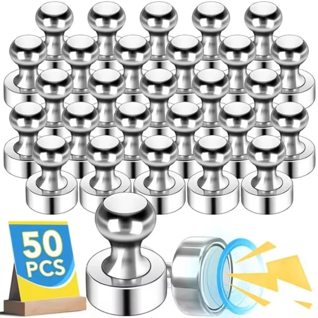 Chinchetas con imán de neodimio súper fuerte para nevera, pizarra blanca, chinchetas magnéticas con ventosa, imanes, 1-50 Uds.