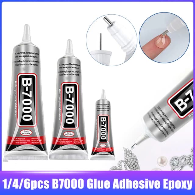Pegamento líquido B7000, adhesivo transparente para reparación de teléfonos, pegamento multiusos Diy con punta aplicadora de precisión, 1/3/5 Uds., 15/25/50ML