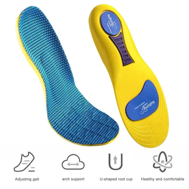Plantillas deportivas para zapatos, suela con absorción de impacto, desodorante, cojín transpirable, plantillas para correr para pies, plantillas ortopédicas para hombre y mujer