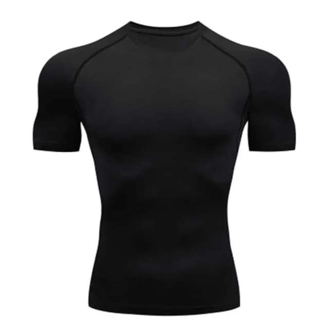 Camiseta para hombre, adiestramiento al aire libre, Fitness, gimnasio, trotar, correr, sudadera, camisetas de compresión de murciélago/-hombre, ajustada, elástica y transpirable