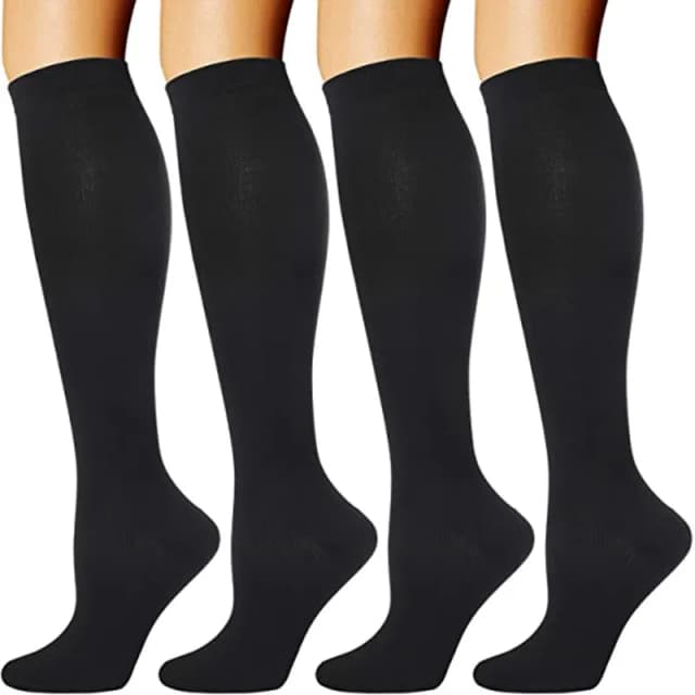 S-XXL Compressiesokken Heren Dames Vliegreizen Elastische buis Verpleegkundige Oedeem Zwanger Spataderen Wandelen Hardlopen Marathon Sokken