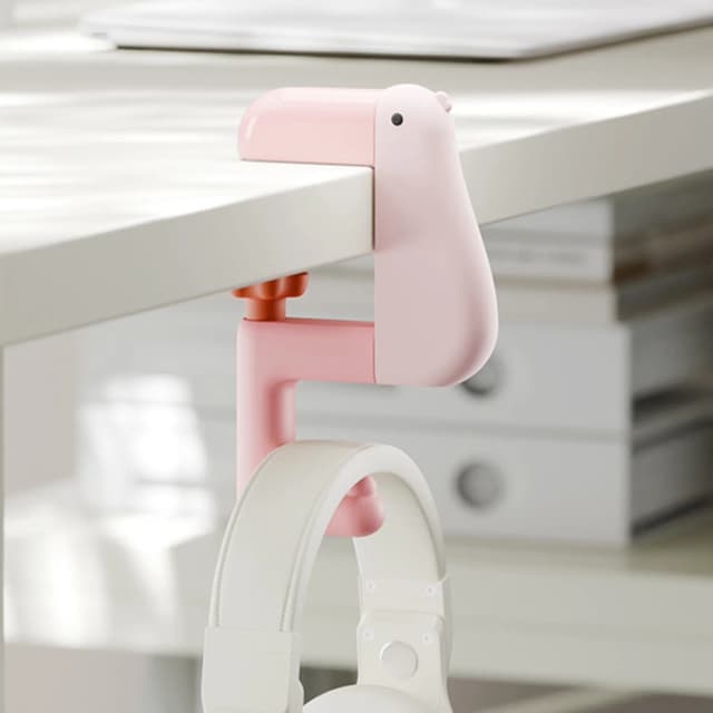 Gancho para mochila de escritorio con forma de pato, gancho multifuncional para bolsos, colgador para bolsos de viaje, organizador decorativo para escritorio de oficina