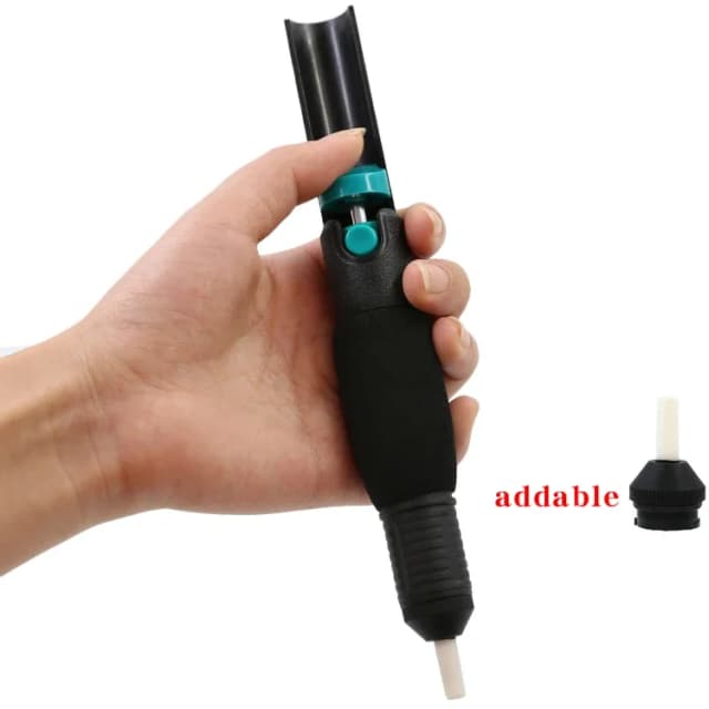 CJ-366D Potente herramienta de soldadura Manual con ventosa de soldadura con mango antideslizante de doble anillo para PCB