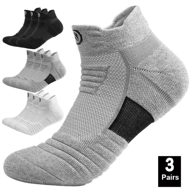 1/3 paren/partij herensokken compressiekousen ademend basketbal sport fietsen hardlopen handdoek sokken hoge elastische buis sokken
