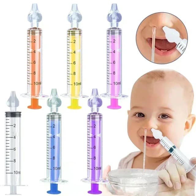 Irrigador Nasal para rinitis, lavado para niños, aspirador Nasal de silicona para bebés, jeringa, limpiador de nariz para bebés, lavadora Nasal reutilizable para niños
